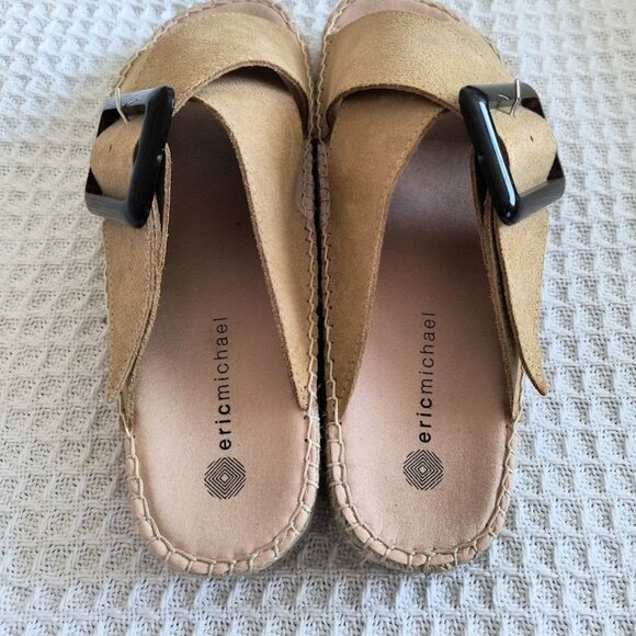 Eric Michael Leather Slide-On Sandals - Picture 4 of 5